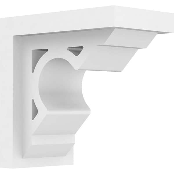 Ekena Millwork 3-1/2 in. W x 6 in. H x 6 in. D Standard Sheridan Architectural Grade PVC Bracket