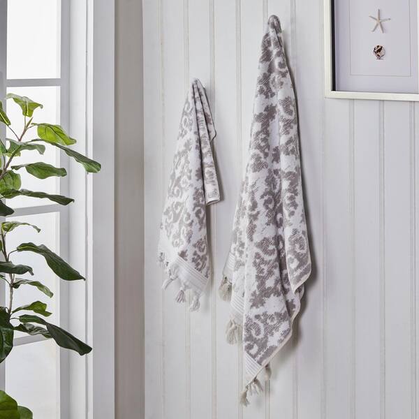 My Texas House Woven 16 x 28 Cotton Terry Kitchen Towels, 2 Pieces, White
