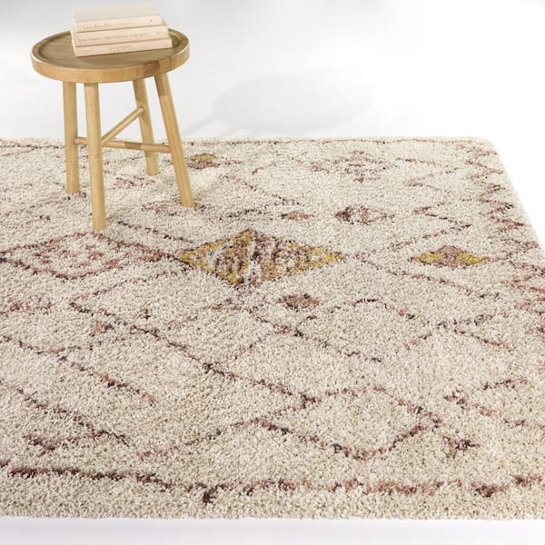 Hamit Cream 8 ft. x 10 ft. Moroccan Area Rug
