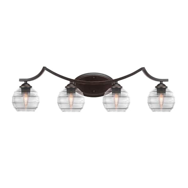 Unbranded Cleveland 8 in. 1-Light Dark Granite Vanity Light