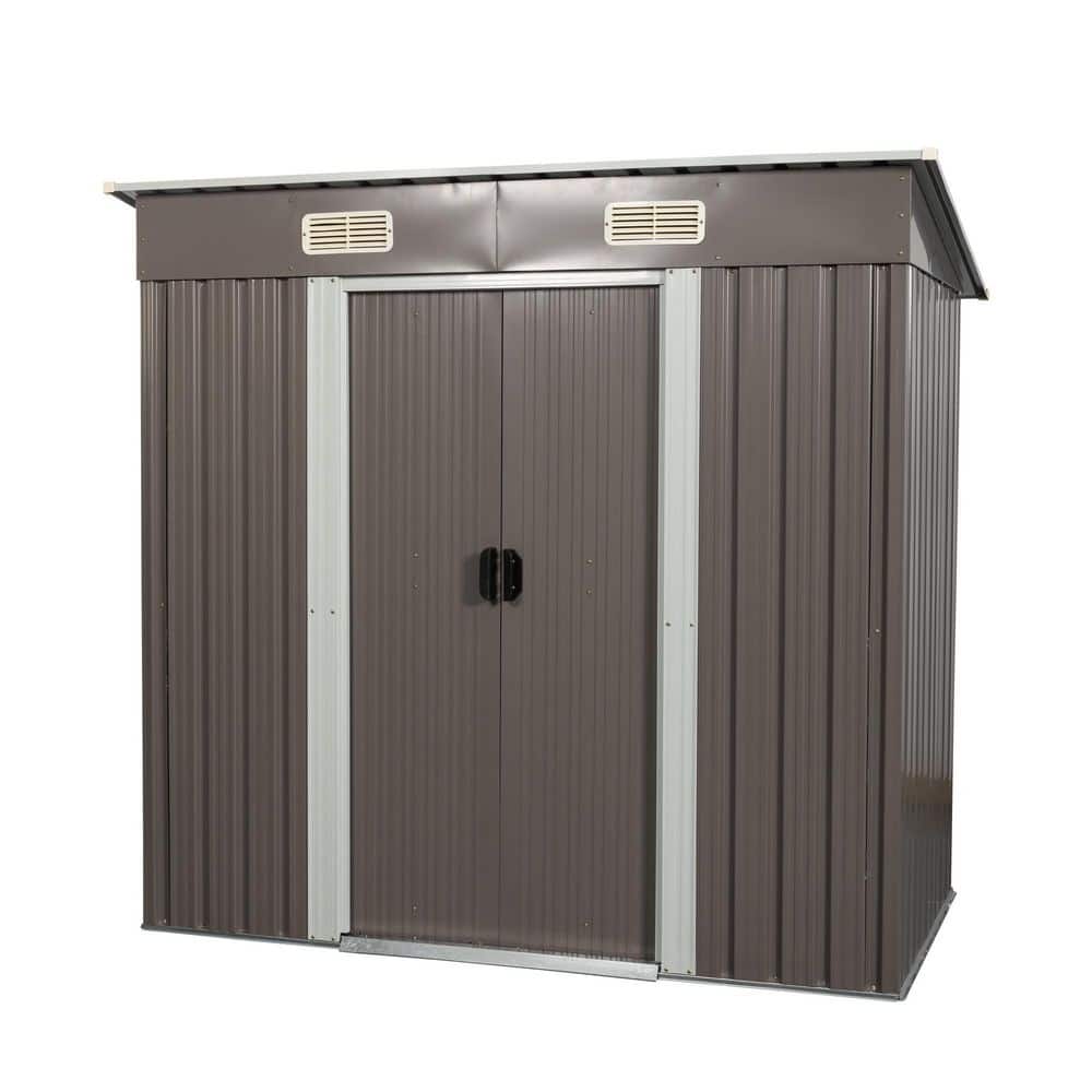 Hot Seller Durable 6 ft. W x 3.6 ft. D Metal Outdoor Storage Shed with Punc