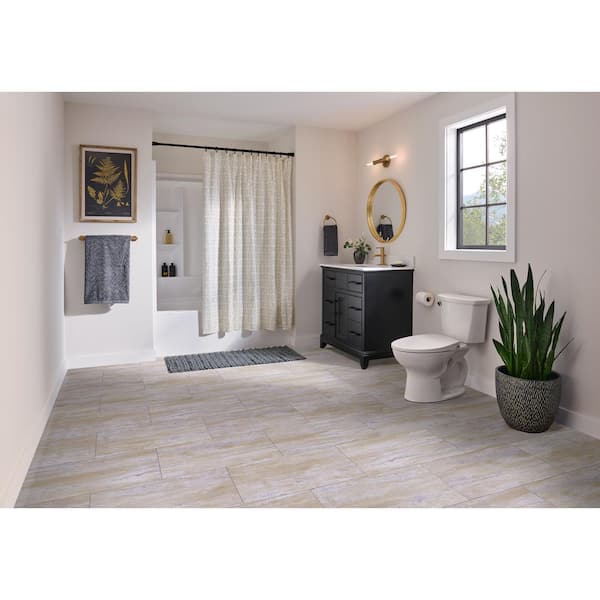 TrafficMaster Golden Travertine mil x 24 W x 12 Peel