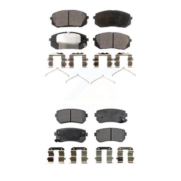 TEC Front Rear Ceramic Brake Pads Kit For Hyundai Sonata GAS engine With Manual Parking KTC-100306