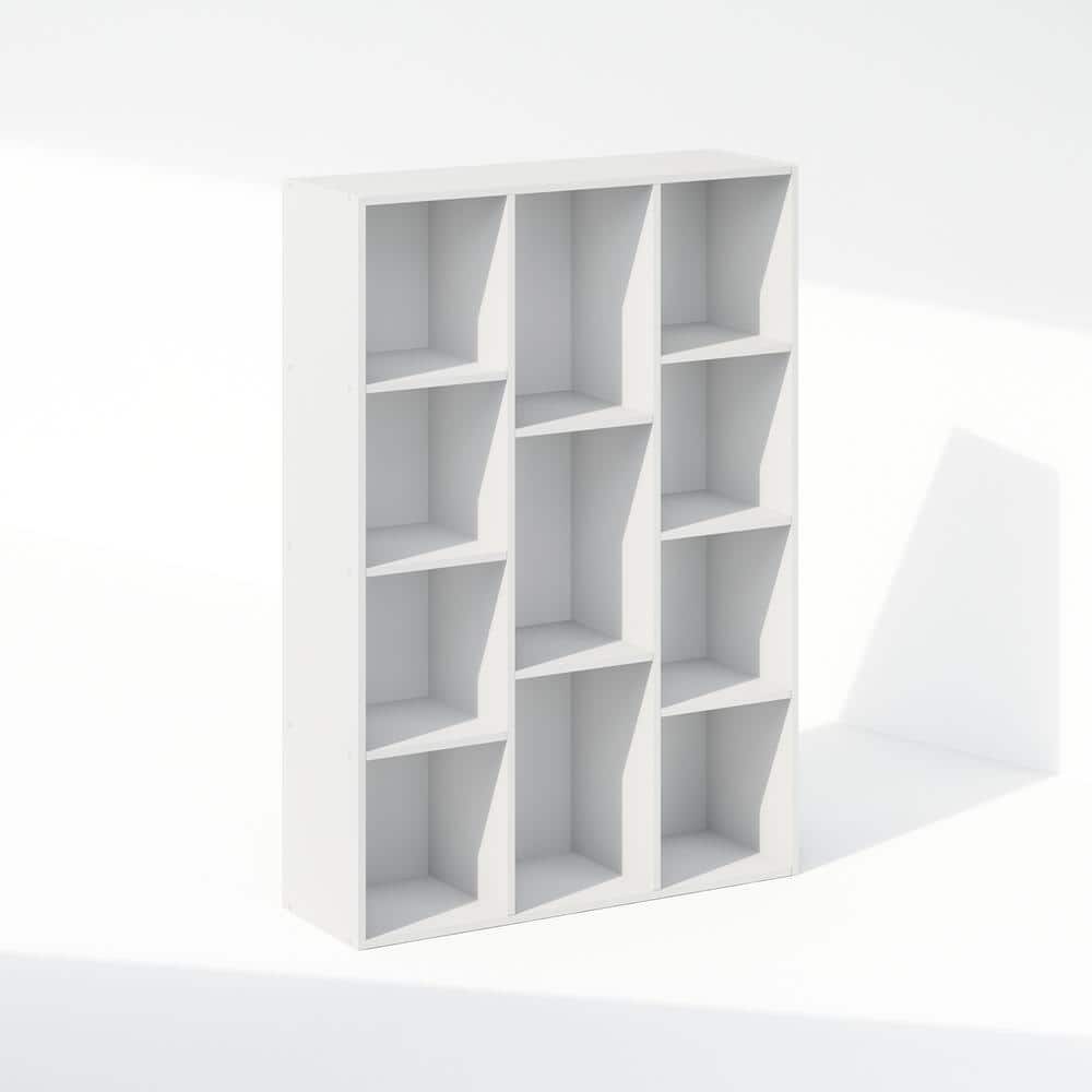 Reed 41.7 in. Tall White Wood 11-Cube Bookcase price history on PriceWatchPro