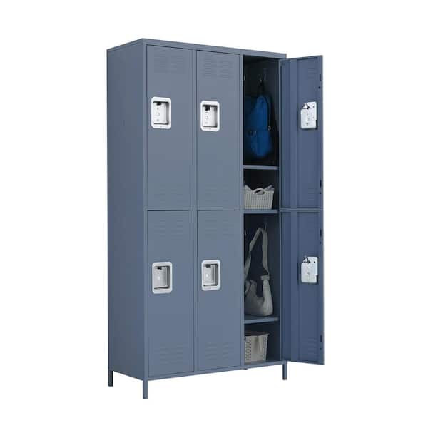 New 2 Doors Metal Storage Cabinet Large Steel Utility Locker Lockable for  Office