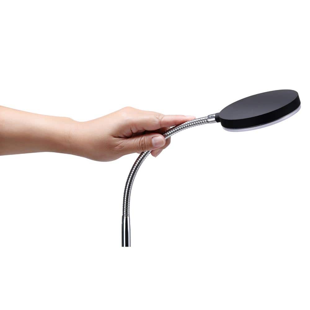 ArcLite Flex 52" Adjustable LED Floor Lamp for Kids in Black