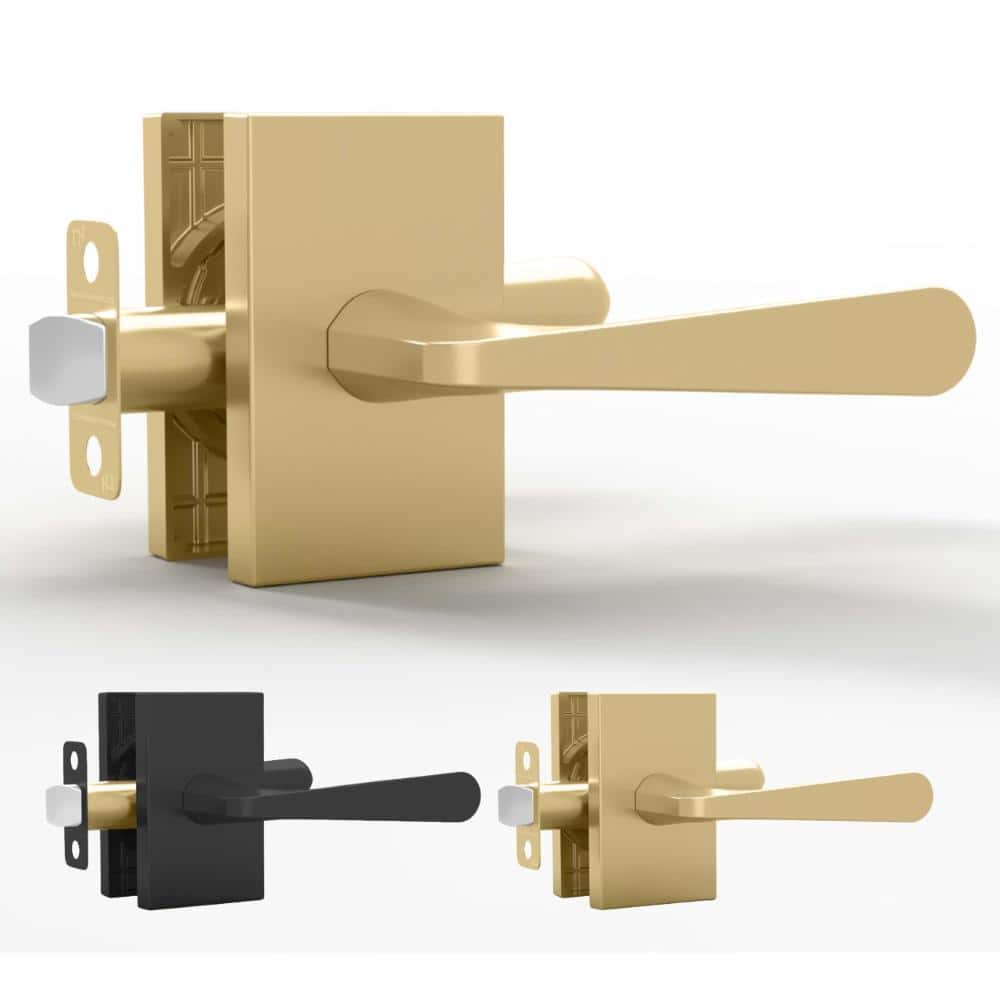 Serrano Passage Door Handle - 1 Pack Reversible Door Handles Interior for Closet & Hallway - Satin Brass price history on PriceWatchPro