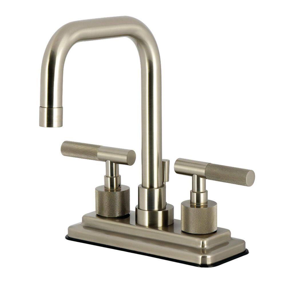 Convergent Deck Mounted 2-Handle 4 in. Centerset Bathroom Sink Faucet with Pop-Up Drain in Brushed Nickel price history on PriceWatchPro