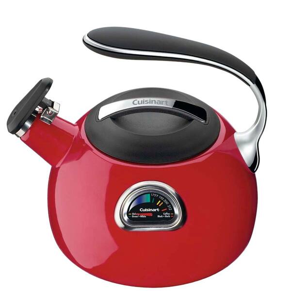 Cuisinart PerfecTemp 12-Cup Stovetop Tea Kettle in Red