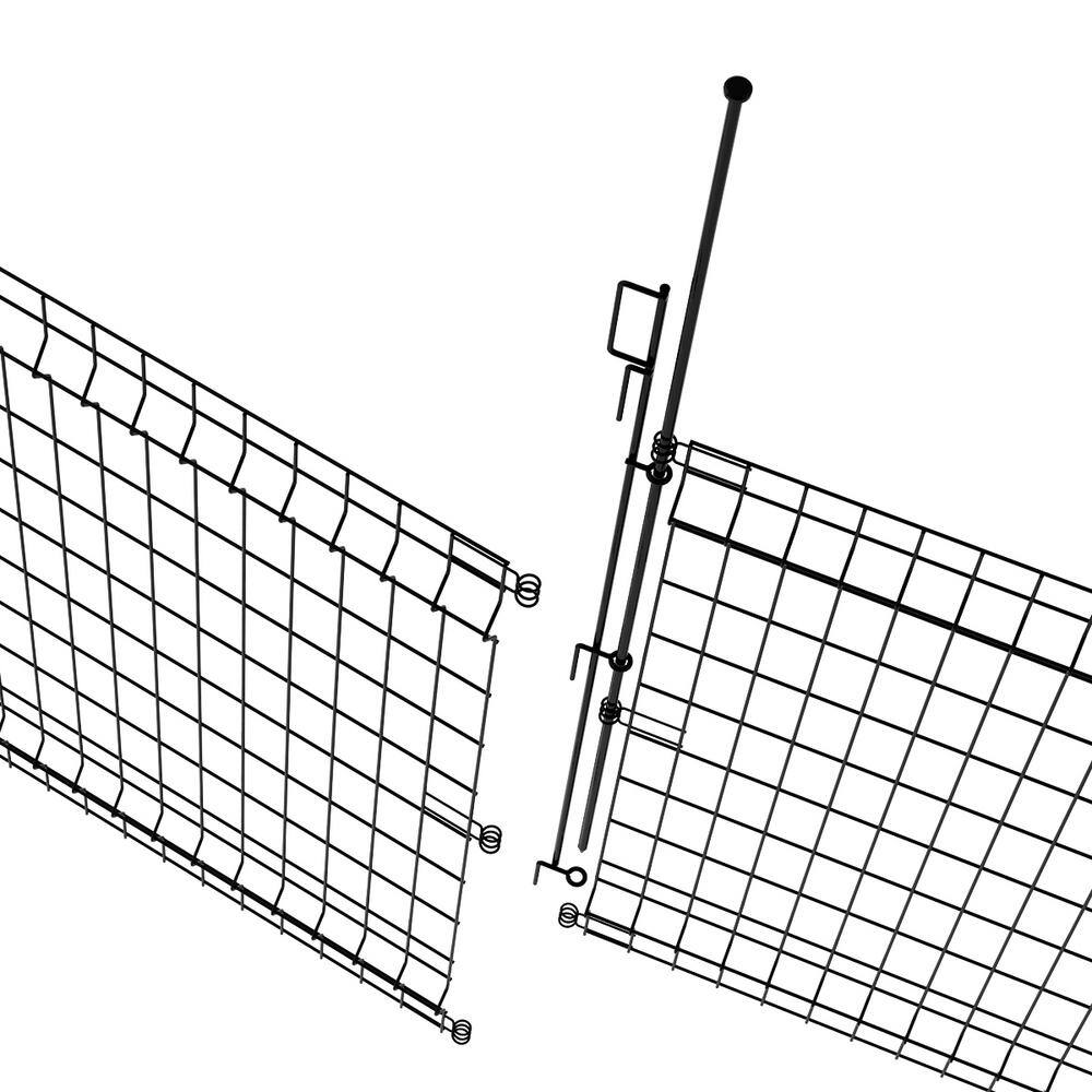 Buy 44 in. H x 36 in. W Steel MultiPurpose No Dig Black Fence Panel