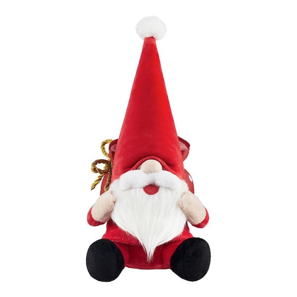 Home Accents Holiday 8 in Animated Snoring Gnome Santa