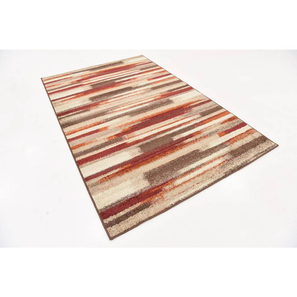 Autumn Harvest Multicolor Geometric 5' x 8' Area Rug