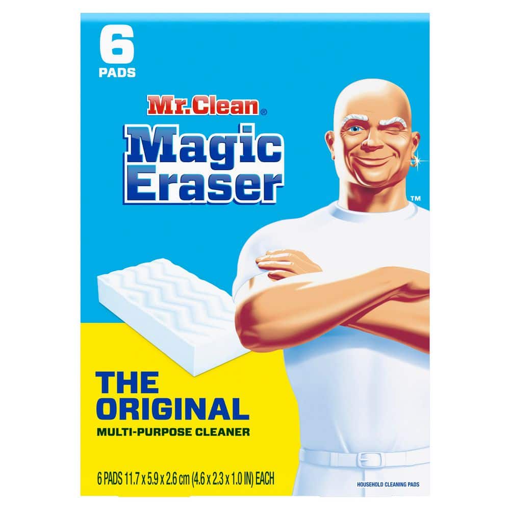 Mr. Clean Magic Eraser Original Non-Scratch Cleaning Pads, 6 Pack