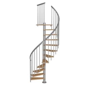 Calgary Grey 47 in. Dia Extra Baluster Stair Kit 110 in. High