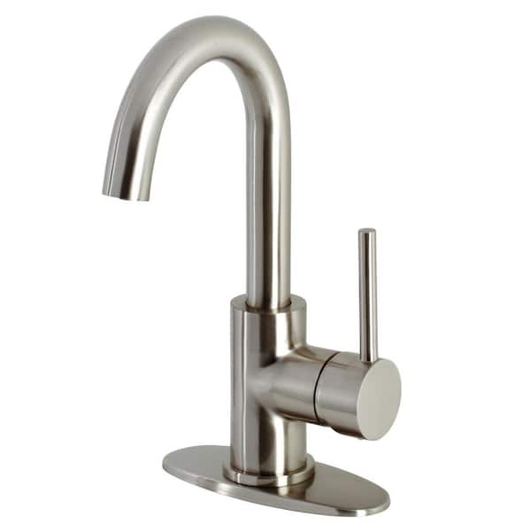 Kingston Brass Concord Single-Handle Bar Faucet in Brushed Nickel