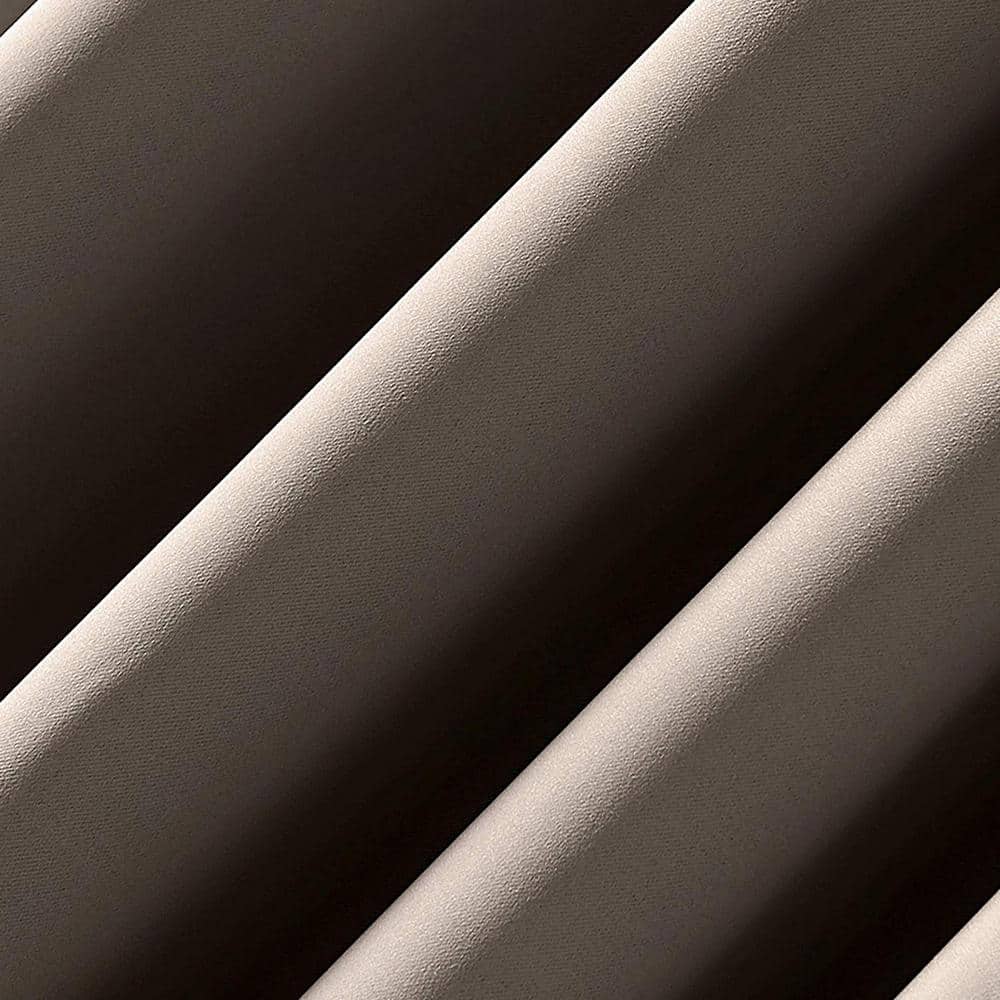 84"x52" Taupe Extreme Blackout Grommet Curtain Panel