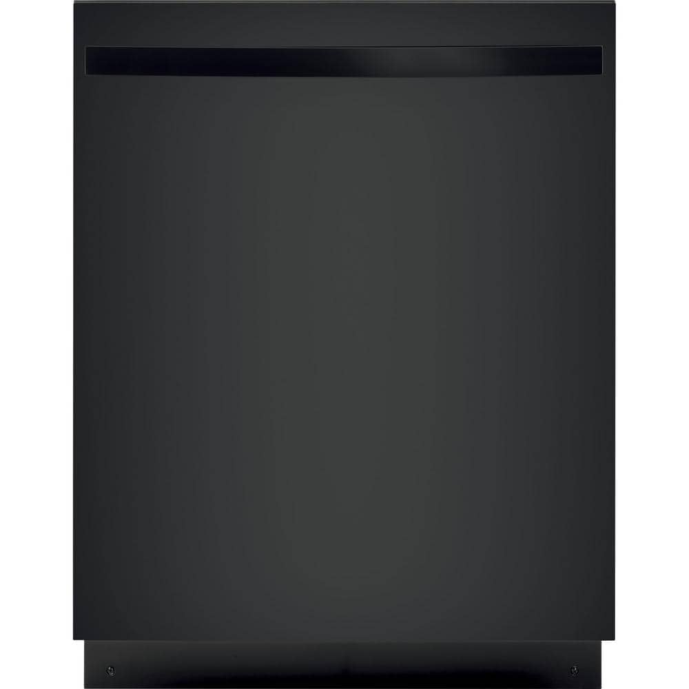 GE 24 in. Built-In Black ADA Top Control Tall Tub Dishwasher with Stainless Steel Tub and 51 dBA