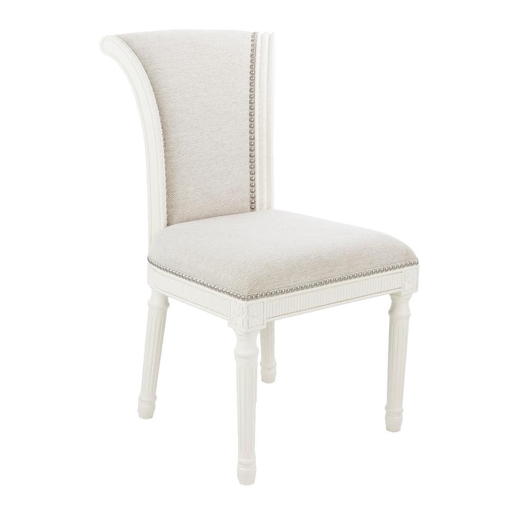 Newridge Home Goods Newridge White Chapman Dining Chair Set Of 2 Nr224701 Fsc Aw The Home Depot