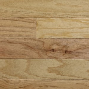 Natural Red Oak 3/8 in. T X 5.375 in. W Click Lock Smooth Engineered Hardwood Flooring (27.5 sq.ft./case)