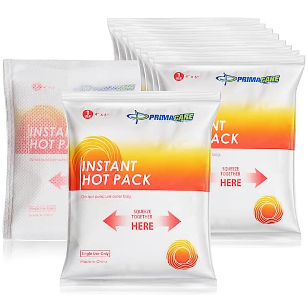 PRIMACARE Disposable Medical Grade Hot Packs Heat Compress Non