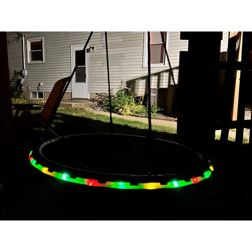 LED Web Riderz 40" Multicolor Outdoor Web Swing