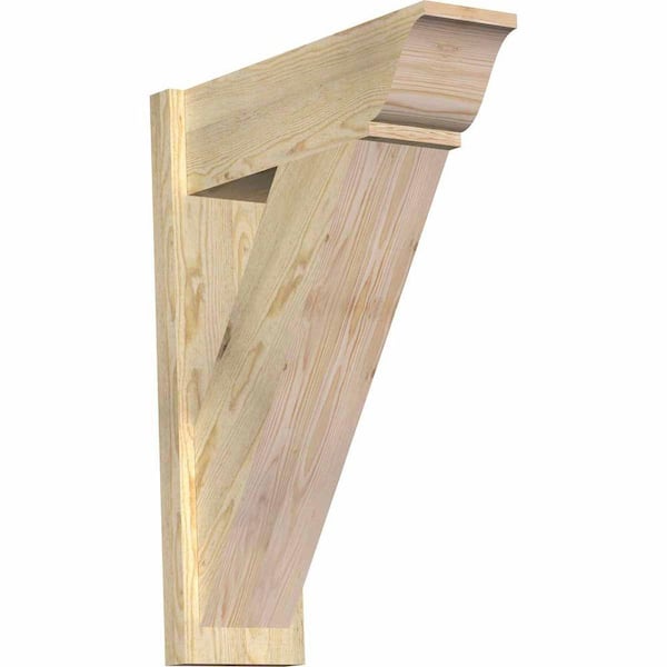 Ekena Millwork 8 in. x 32 in. x 24 in. Traditional Rough Sawn Douglas Fir Outlooker