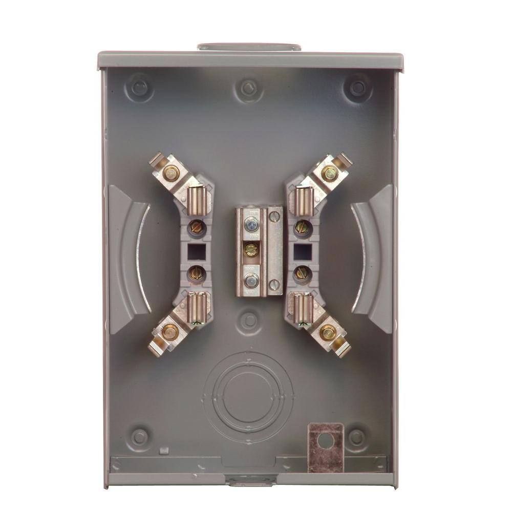 Siemens 135 Amp Ringless OH/UG Fed Meter Socket with 7/16 in. Barrel Lock KnockoutSUAT1110GF