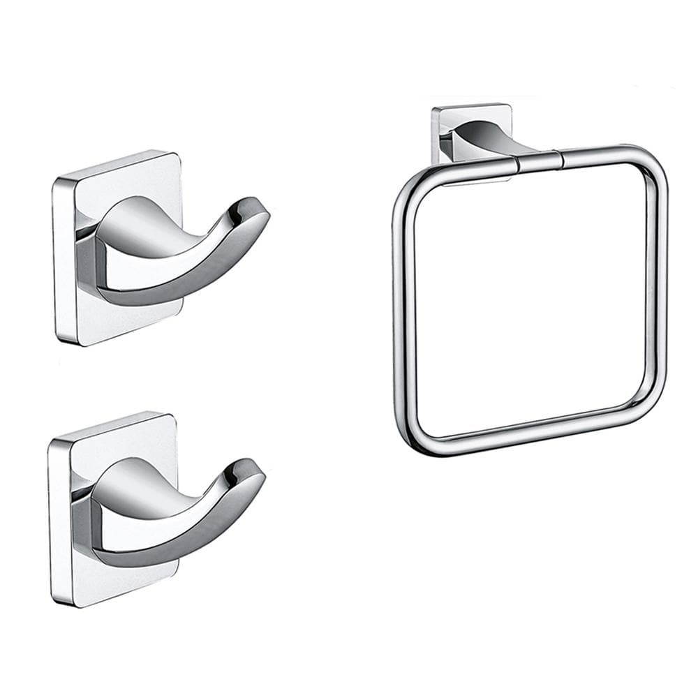 3 -Piece Bath Hardware Set with Mounting Hardware in Polished Chrome price history on PriceWatchPro