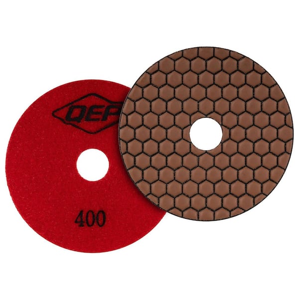 Xtreme 4 in. Dry Diamond Polishing Pad with 400 Grit for Ceramic, Porcelain, Engineered Stone, Concrete, Marble, Granite