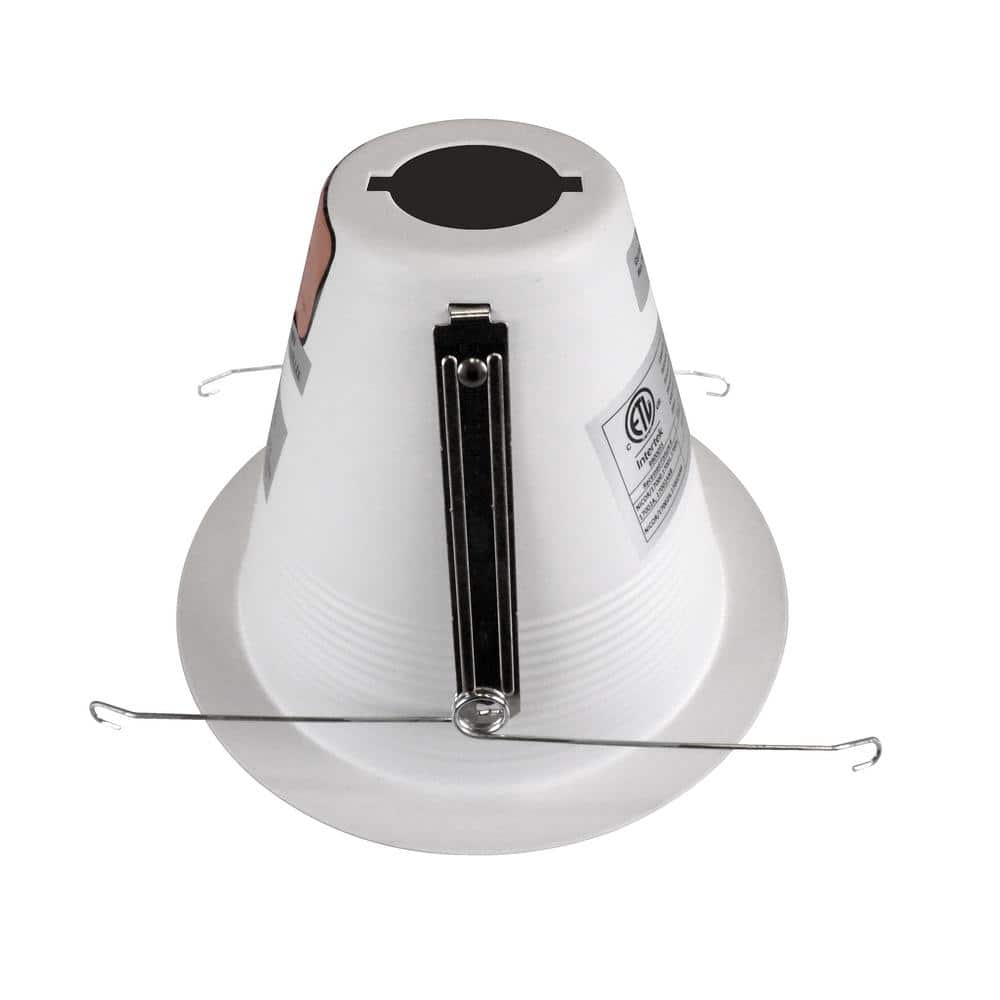 White Aluminum 6-Inch Airtight Recessed Lighting Trim