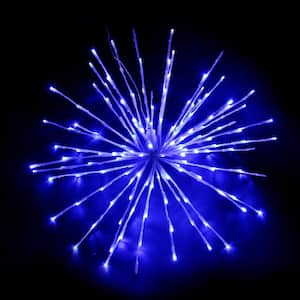 32 in. Blue LED Christmas Spritzer