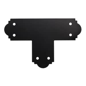 Outdoor Accents Mission Collection ZMAX, Black Powder-Coated T Strap for 6x6 Lumber