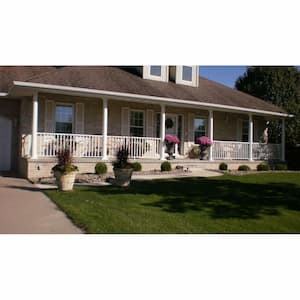 8 ft. x 36 in. Clay Aluminum Baluster Railing