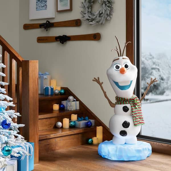 Disney 4 ft. Animated LED Holiday Olaf A7 25SV24764 - The Home Depot
