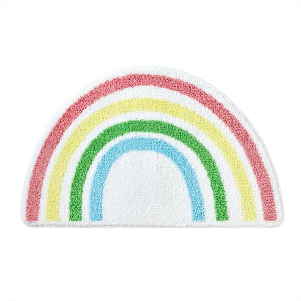 SKL Home Rainbow Multi-Colored 30 in. x 19 in. 100% Polyester Bath Rug