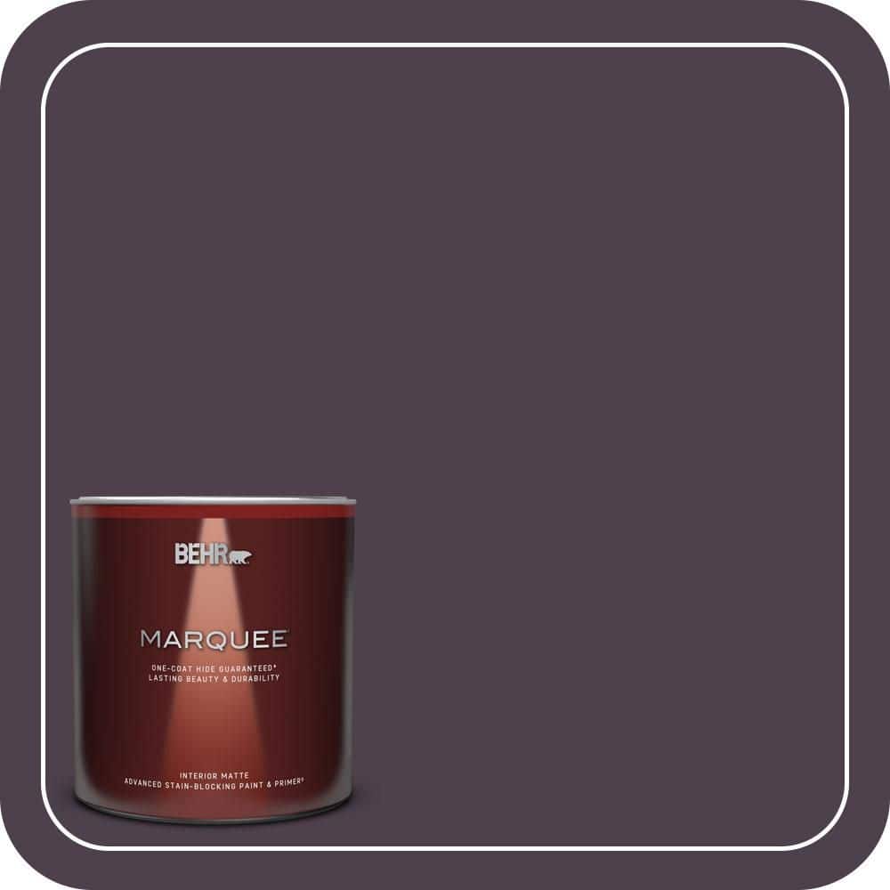 1 qt. #T13-10 Plum Orbit Matte Interior Paint & Primer product image for price tracking