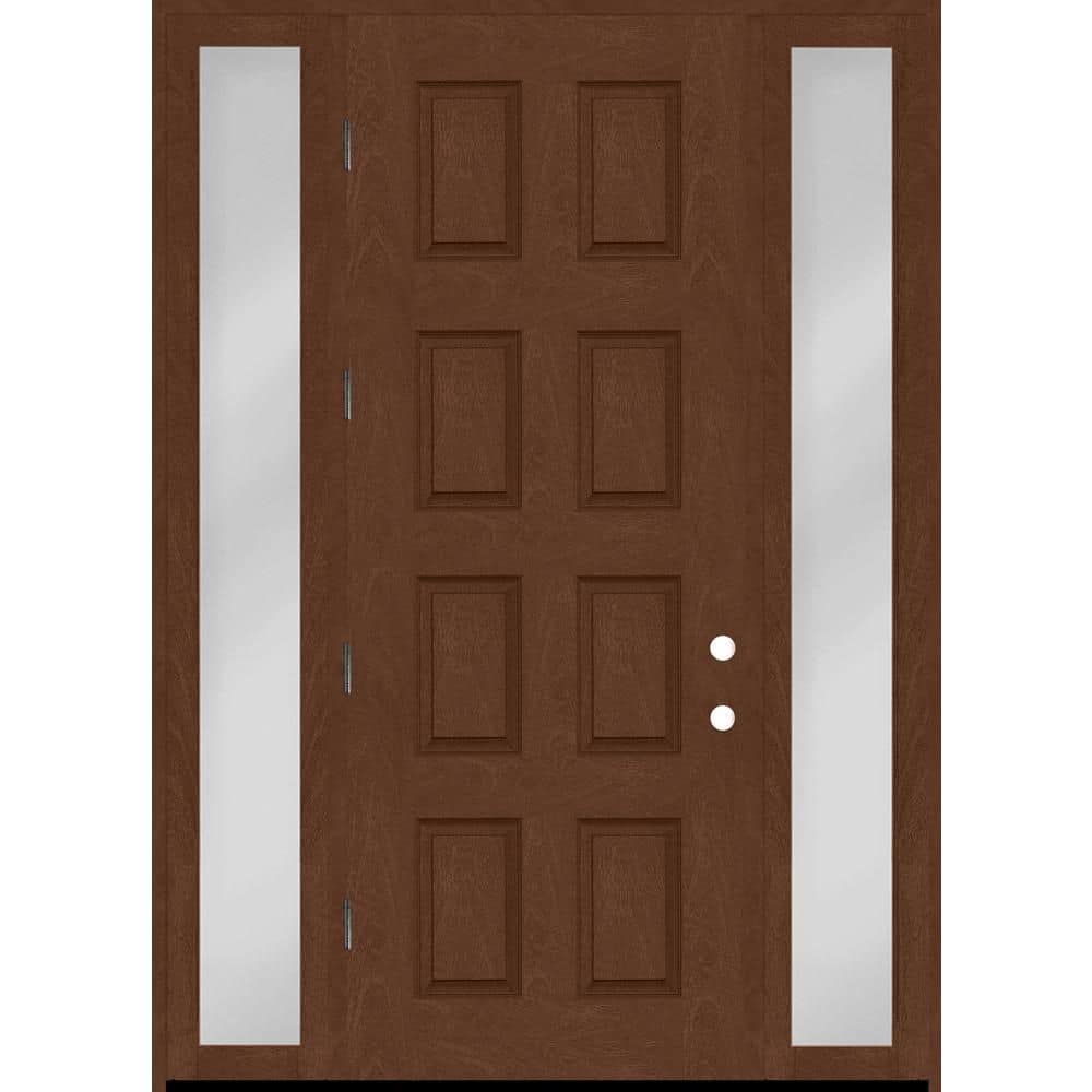 Regency 66 in. x 96 in. 8-Panel RHOS Chestnut Mahogany Fiberglass Prehung Front Door w/10in. SLs w/ 4-9/16 Jamb price history on PriceWatchPro