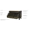 Husky 52 in. 10-Drawer Army Green Mobile Workbench