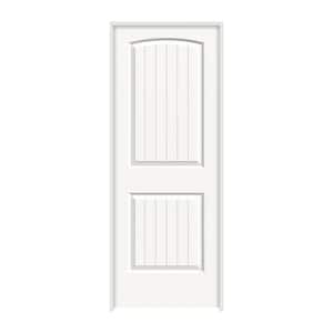 30 in. x 80 in. Santa Fe White Painted Smooth Molded Composite Interior Door Slab