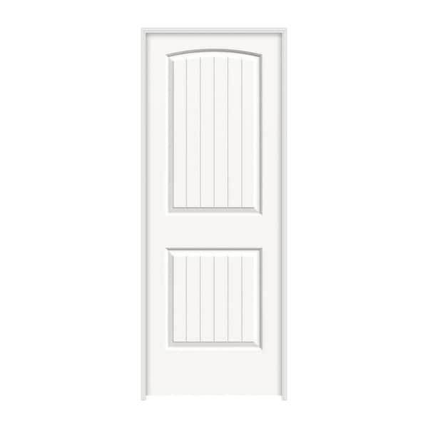 JELD-WEN 30 in. x 80 in. Santa Fe White Painted Smooth Molded Composite Interior Door Slab
