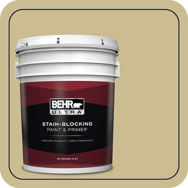BEHR ULTRA 5 gal. #M330-4 Morning Tea Flat Exterior Paint & Primer