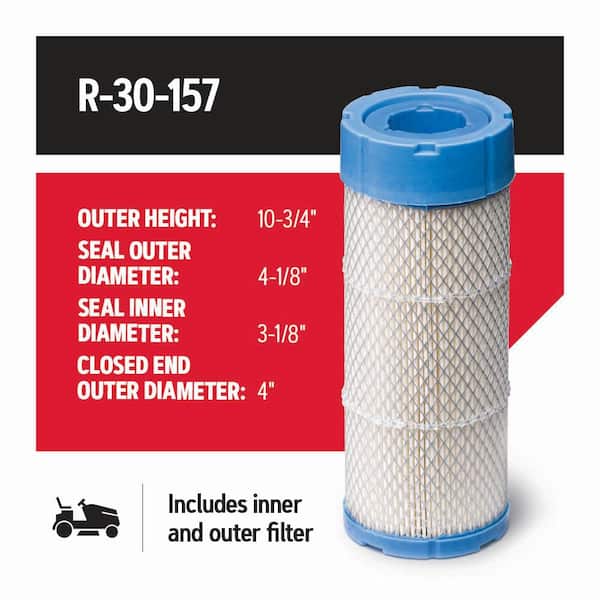 Air Filter for Riding and Zero-Turn Mowers, Fits Toro 6000 Zero-Turn Mowers and Kawasaki