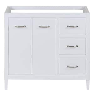 Marrett 36 in. W x 19 in. D x 34 in. H Bath Vanity Cabinet without Top in White