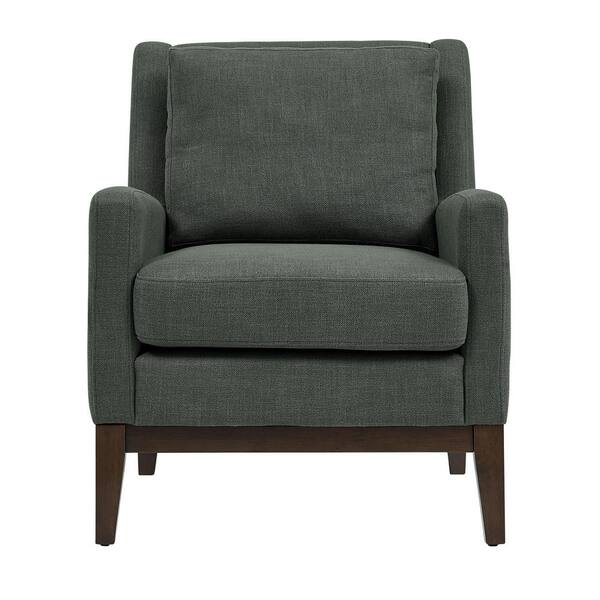 URTR Modern Dark Gray Single Fabric Upholstery Accent Arm Chair