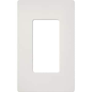Claro 1 Gang Wall Plate for Decorator/Rocker Switches, Satin, Lunar Gray (SC-1-LG) (1-Pack)