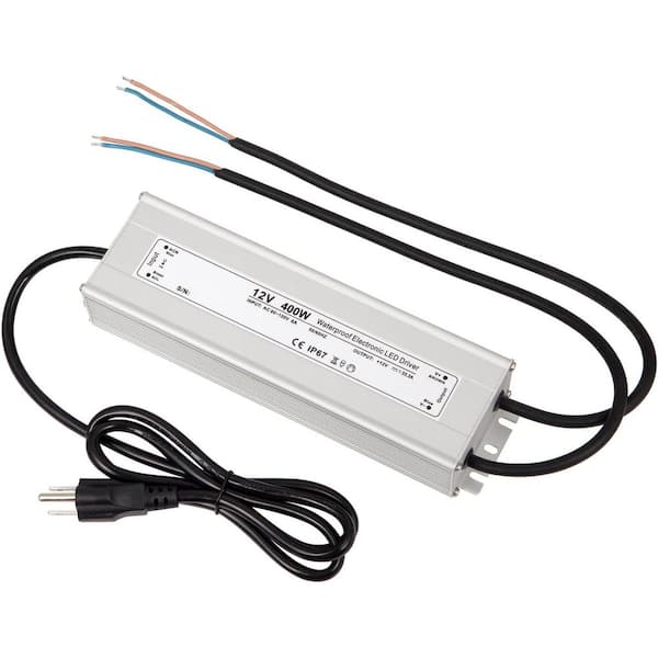 LED Driver 12V400W Waterproof Power Transformer AC to DC 12V33.3A Switching Power Supply IP67 for LED Lighting