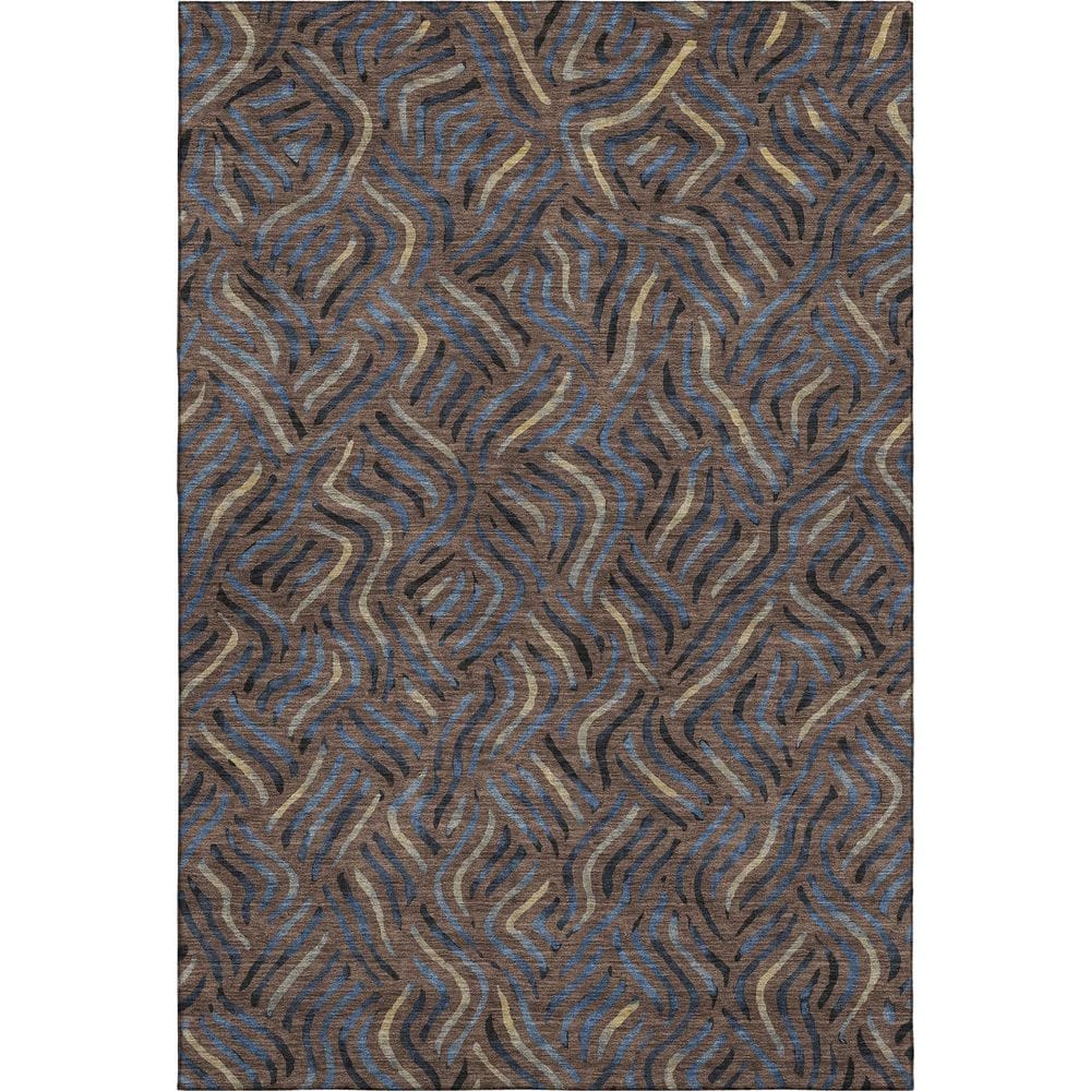 Mayfield Premium Machine Washable Abstract AMF2474 Fudge 10 ft. x 14 ft. Area Rug price history on PriceWatchPro