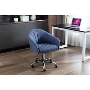 Youth/Kids Navy Blue Swivel Adjustable Height Office Task Shell Computer Chair with Arms