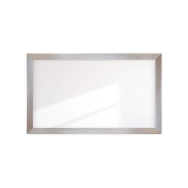 BrandtWorks 40 in. W x 67 in. H Modern Silver Wide Framed Wall Mirror