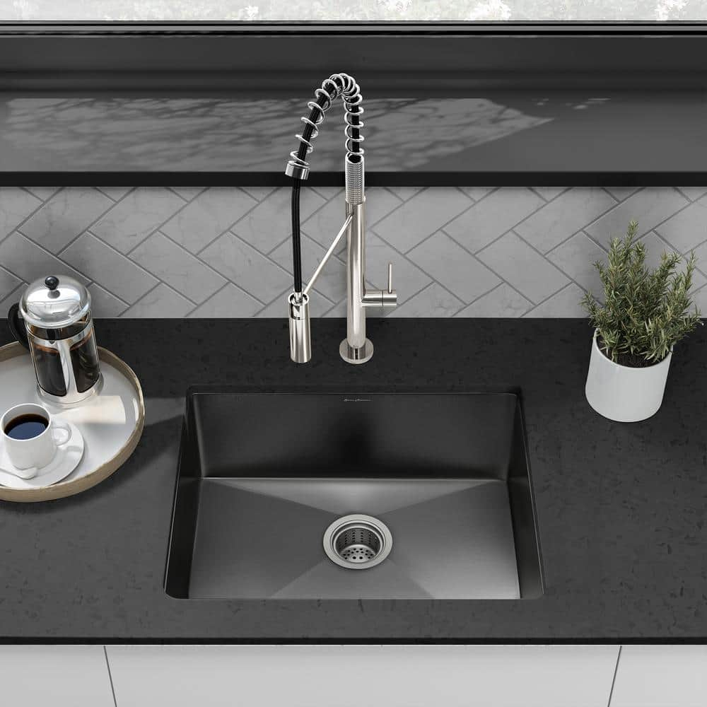 Swiss Madison Rivage Black Stainless Steel 23 in. Single Bowl Undermount Kitchen Sink